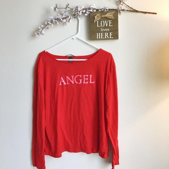 Victoria's Secret Tops - 2/$25❤️ NWT Victoria's Secret Angel Red Pajama Top